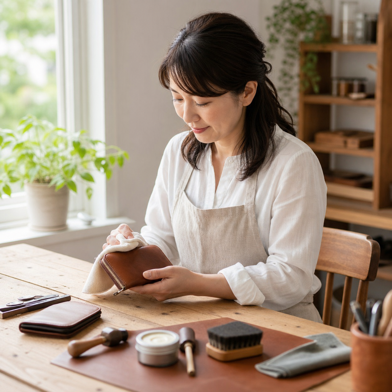 革の手入れとレザークラフト手帖編集部